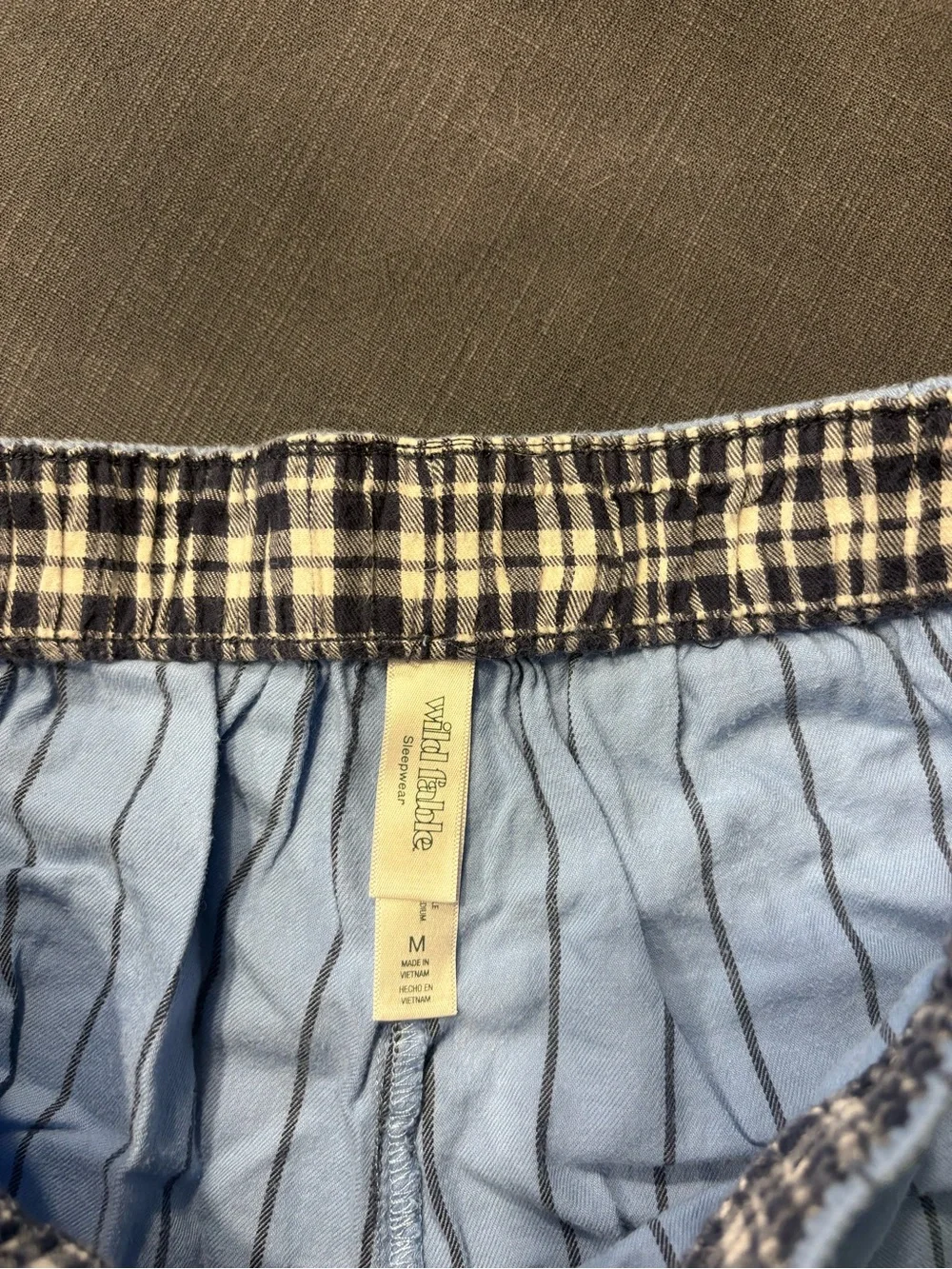 wild fable Light Blue Pinstripe High-Waist Women’s Shorts - Picture 3 of 4